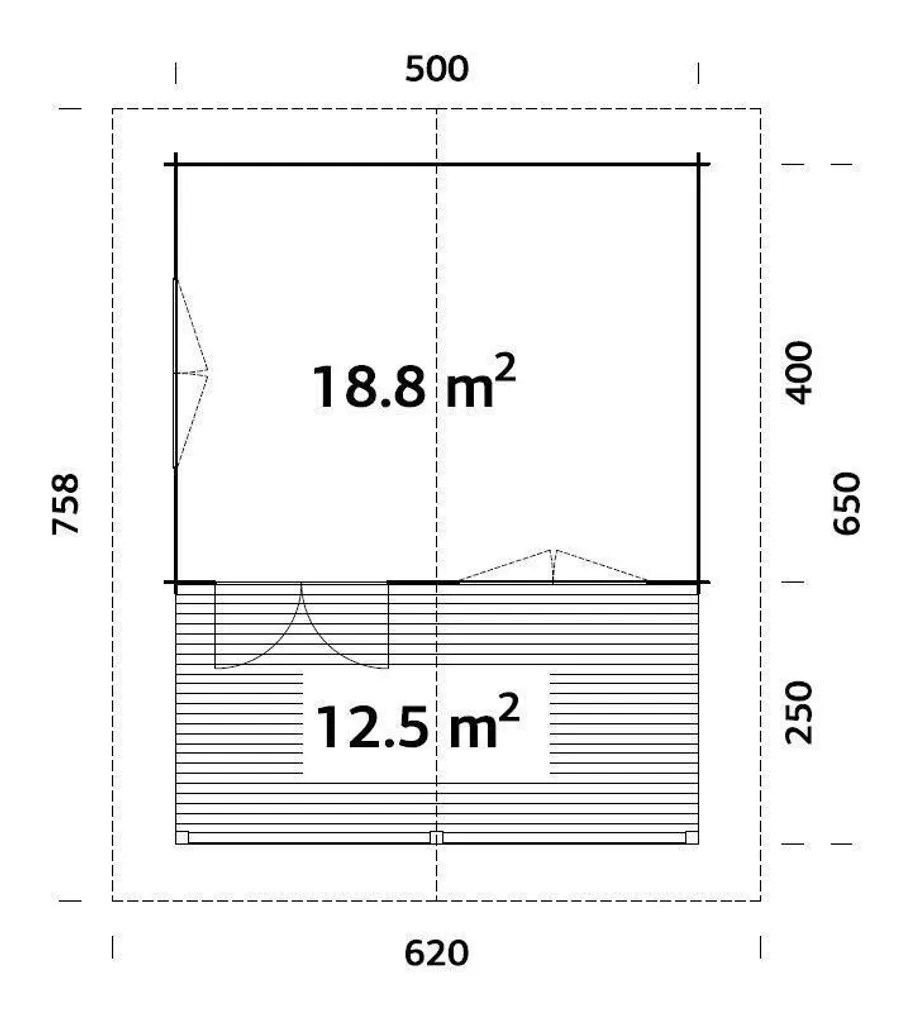 SUVEMAJA PALMAKO AGNETA 18,8+12,5M²