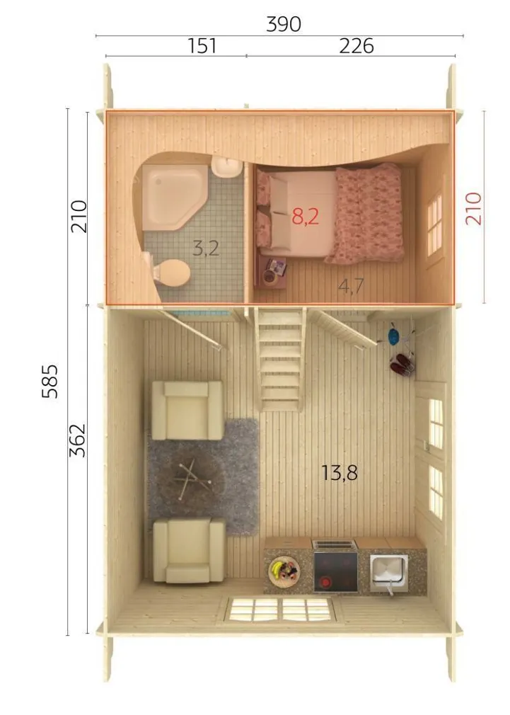SUVEMAJA PALMAKO SANDRA 29,9M²