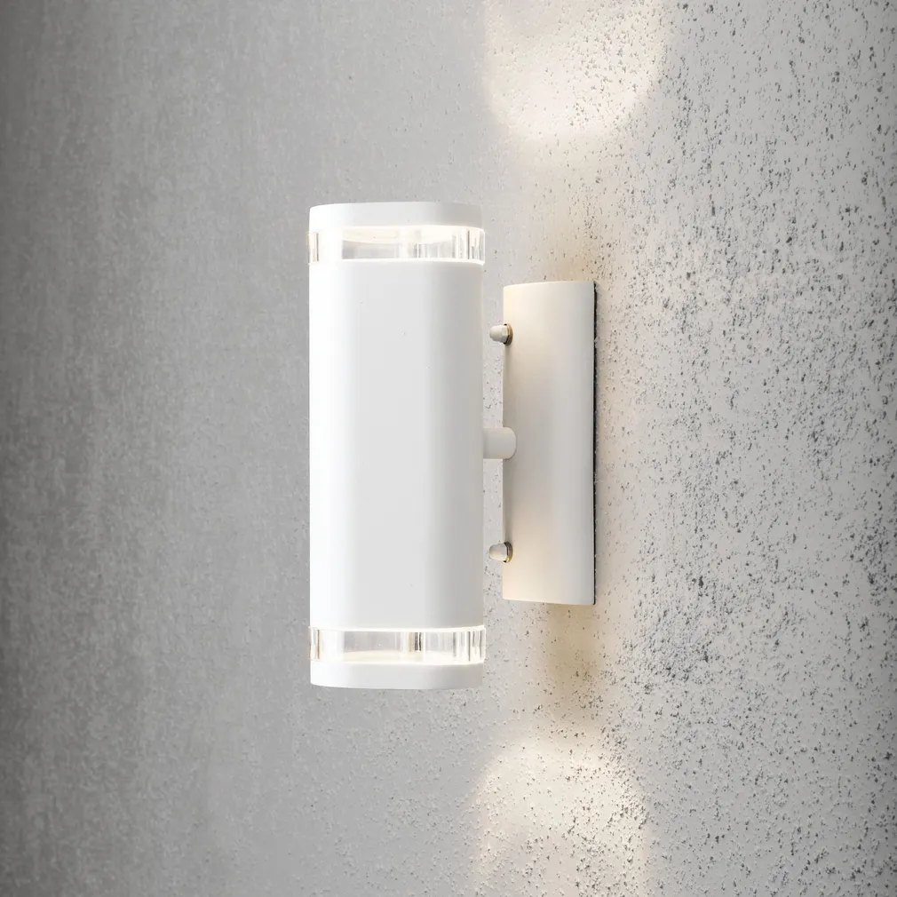 VÄLISVALGUSTI KONSTSMIDE MODENA SEINALE 2X35W IP44 GU10 VALGE