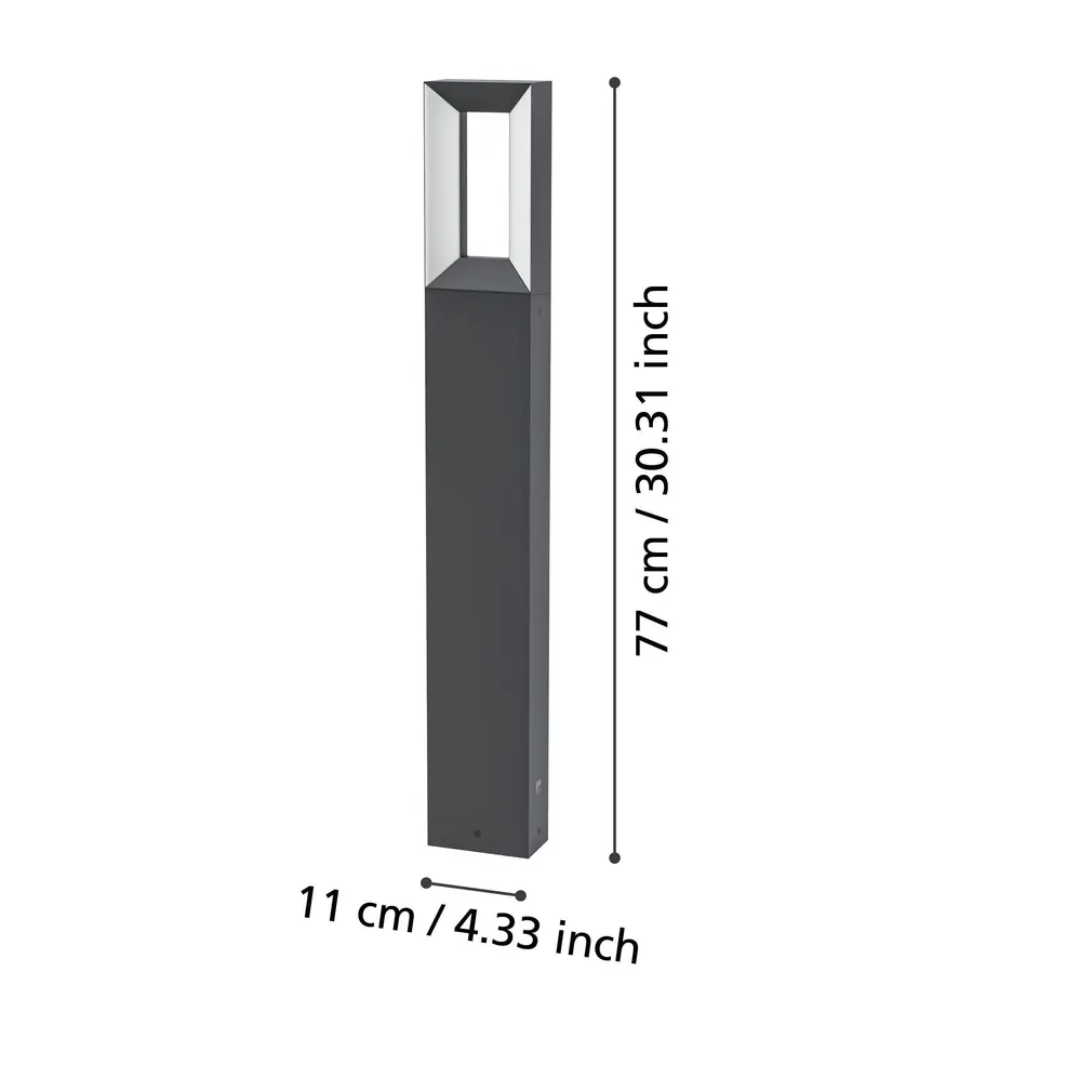 VÄLISVALGUSTI EGLO RIFORANO SUUR POST IP54 220V MUST/VALGE