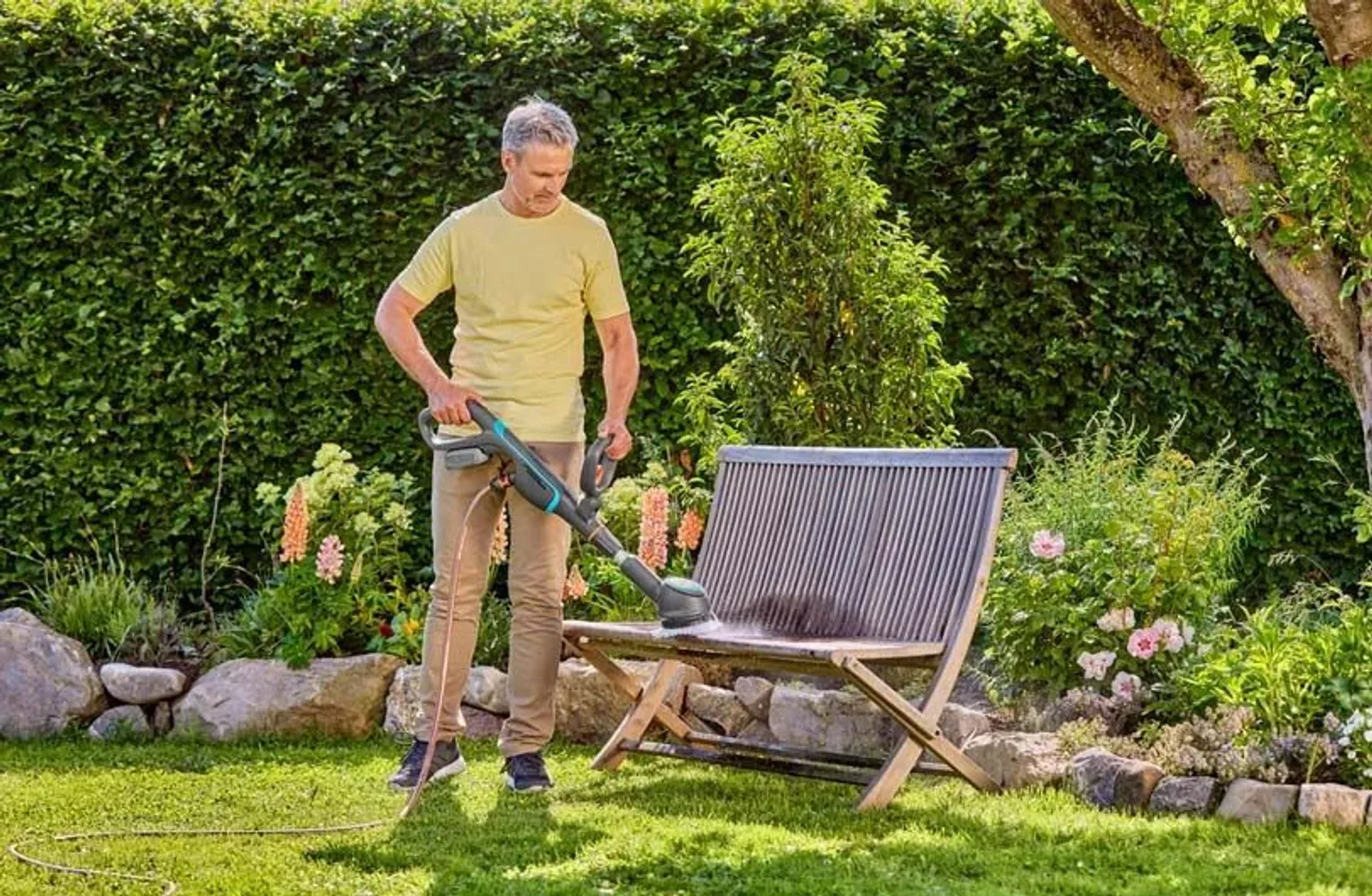 PINNAPUHASTUSHARI GARDENA COMPACT, ILMA AKU- JA LAADIJATA