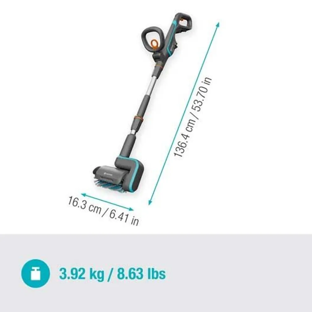PINNAPUHASTAJA GARDENA AQUABRUSH, ILMA AKU JA LAADIJATA