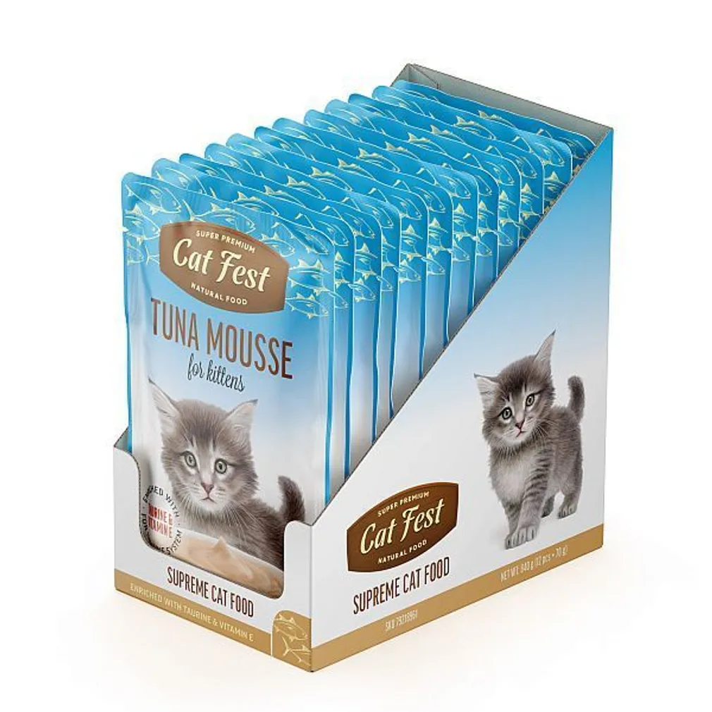 MÄRGTOIT KASSIPOEGADELE CATFEST TUUNIKALA PASTEET 12X70G