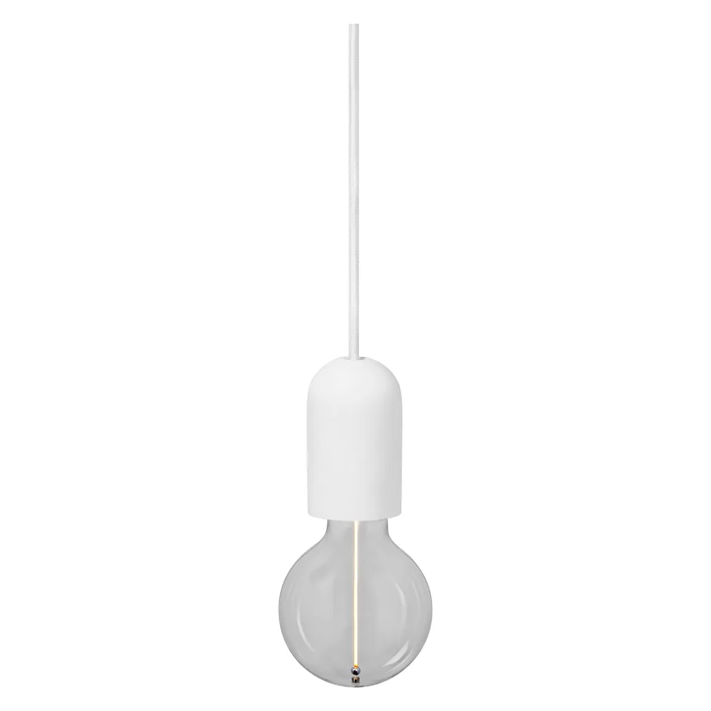 RIPPVALGUSTI LEDVANCE PENDULUM ROUND PLASTER E27 VALGE