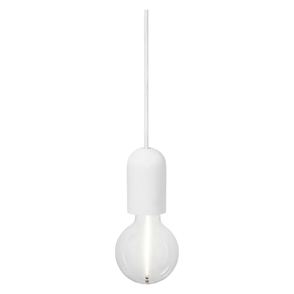 RIPPVALGUSTI LEDVANCE PENDULUM ROUND PLASTER E27 VALGE