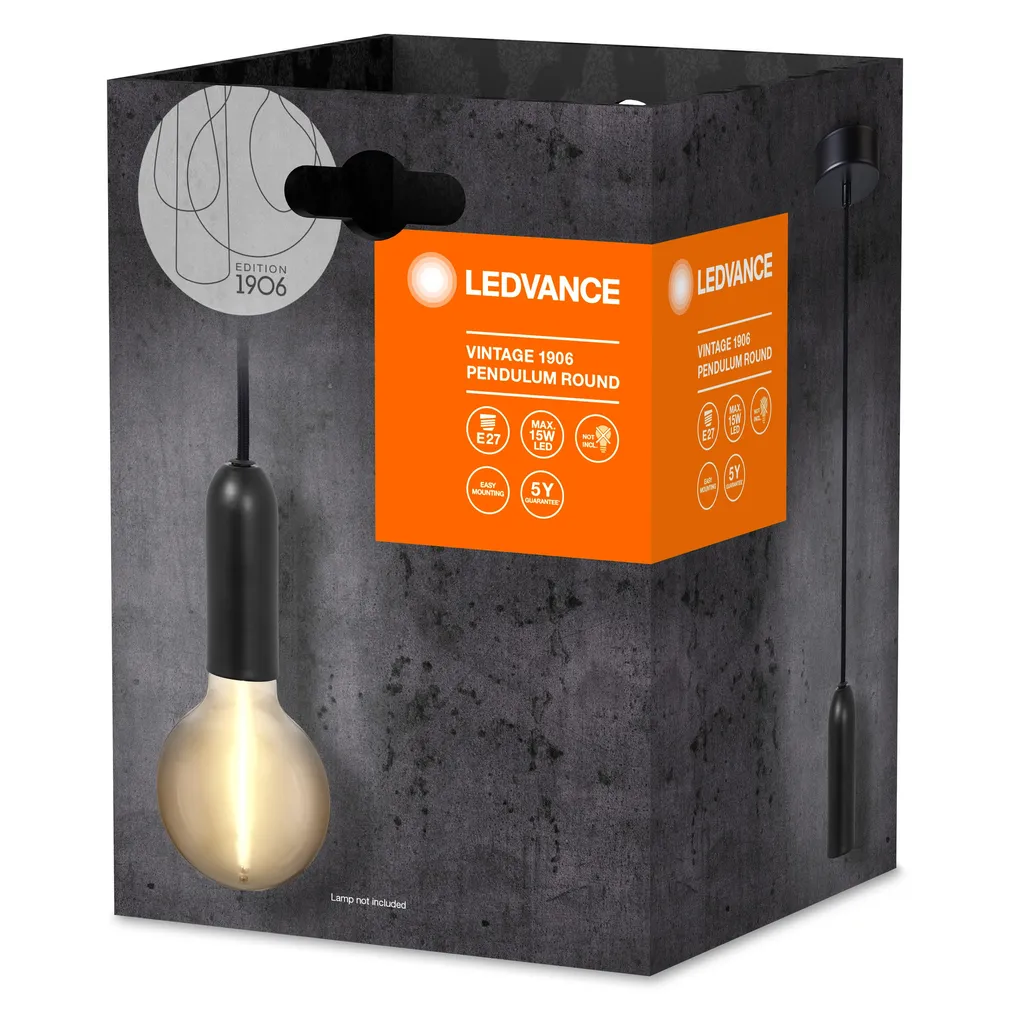 RIPPVALGUSTI LEDVANCE PENDULUM ROUND E27 MUST