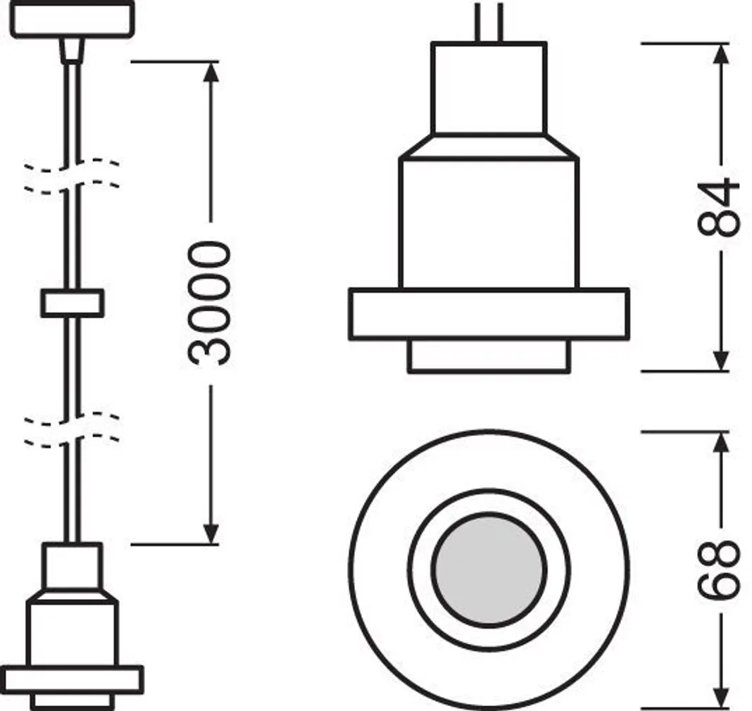 RIPPVALGUSTI LEDVANCE PENDULUM E27 MUST