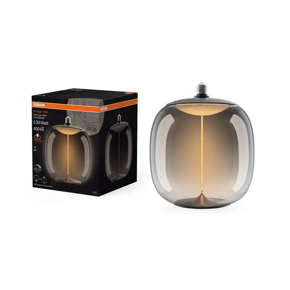 LED LAMP OSRAM BIG OVAL 35 12W E27 400LM 1800K MUST