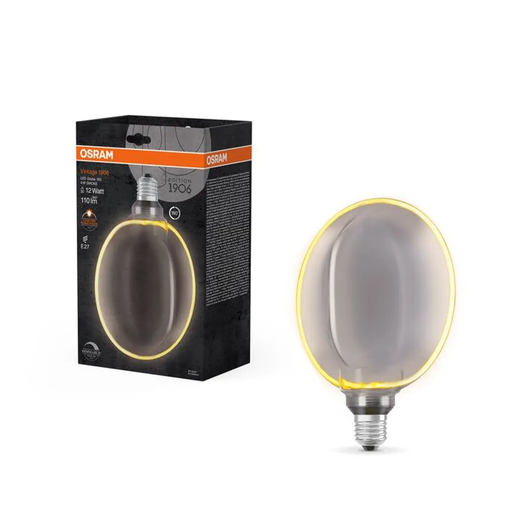 LED LAMP OSRAM GLOBE 183 4W E27 110LM 1800K SUITSUHALL