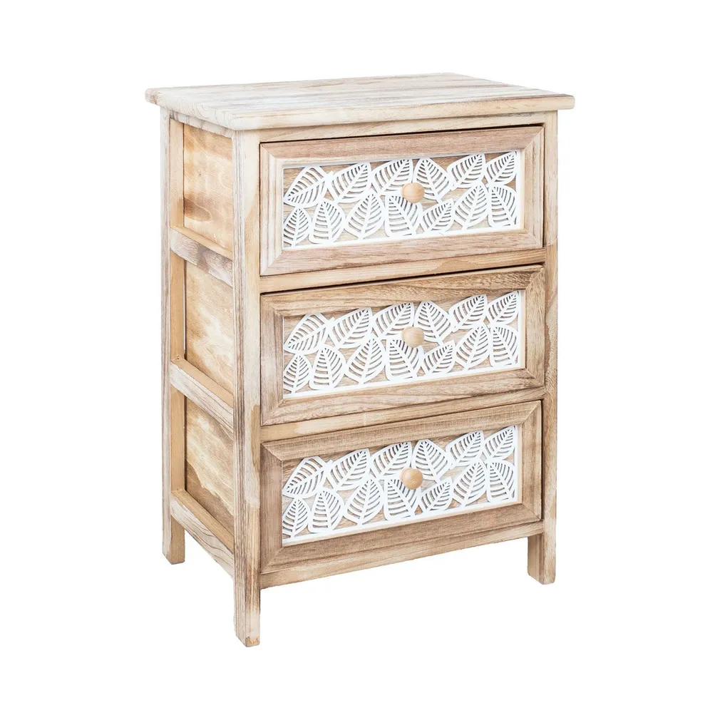 KUMMUT KASEKE 3-SAHTLIGA 40X29X58CM, NATURAALNE