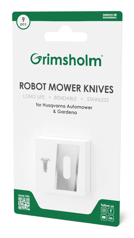 LÕIKETERADE KOMPLEKT GRIMSHOLM ROBOTILE HUSQVARNA/GARDENA 9-OSALINE