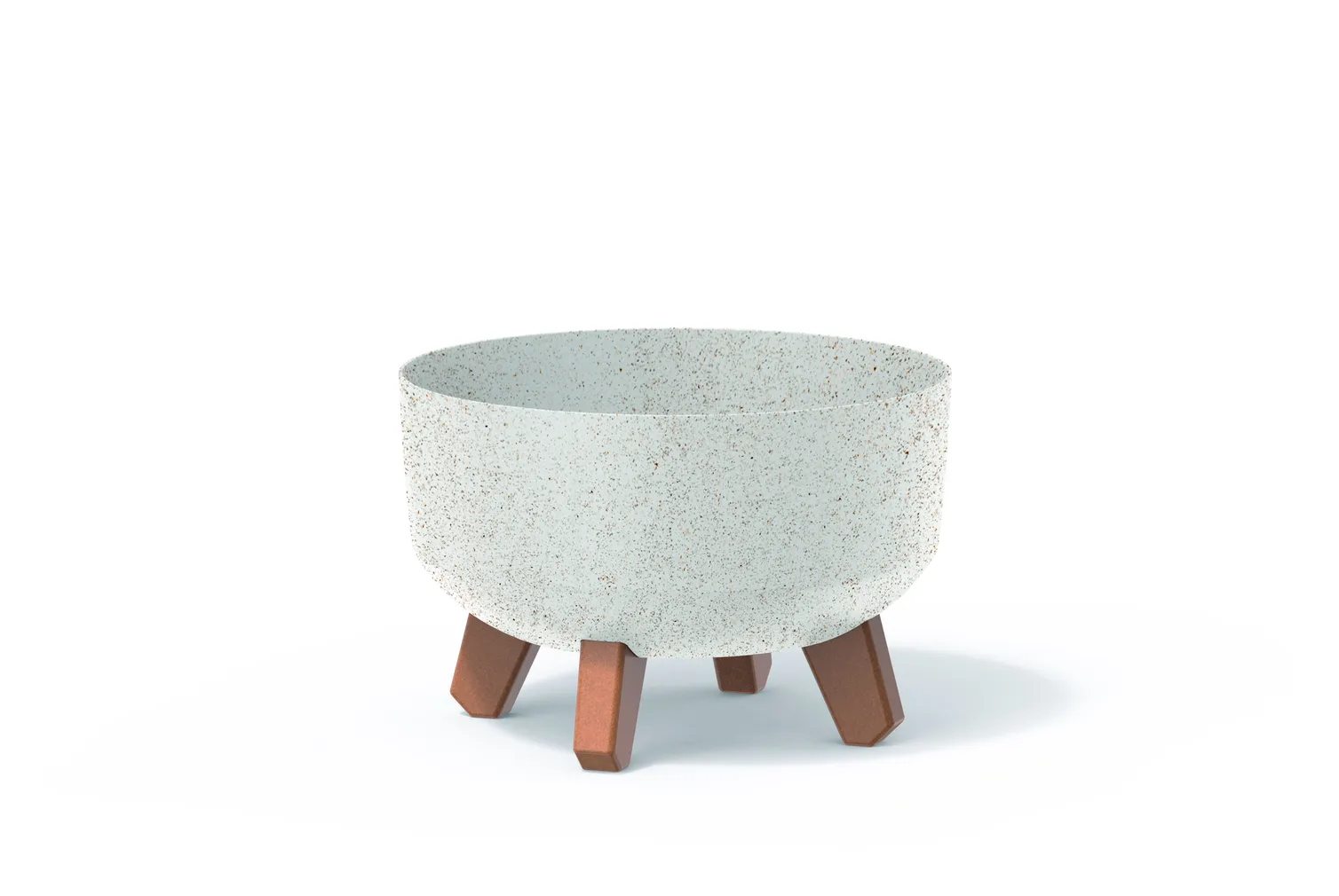 LILLEPOTT PROSPERPLAST JALGADEGA ECO WOOD Ø23,5CM VALGE