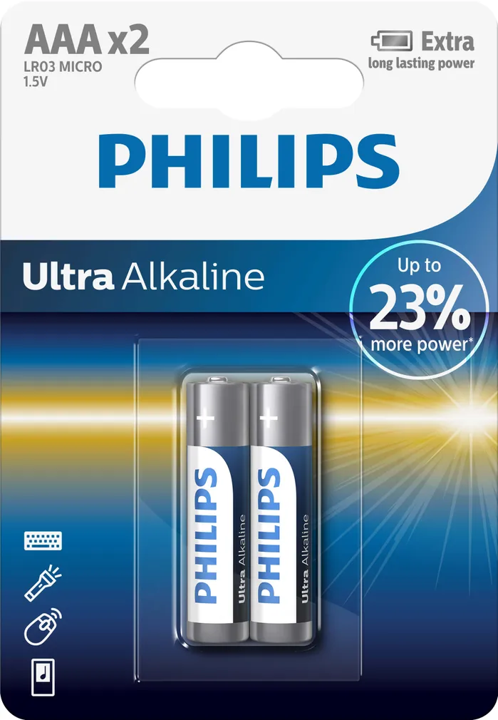 PATAREI PHILIPS ALKALINE AAA/LR03 2TK
