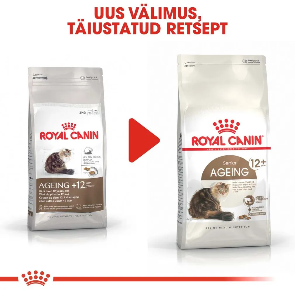 KUIVTOIT ROYAL CANIN AGEING 12+ KASSIDELE 4KG
