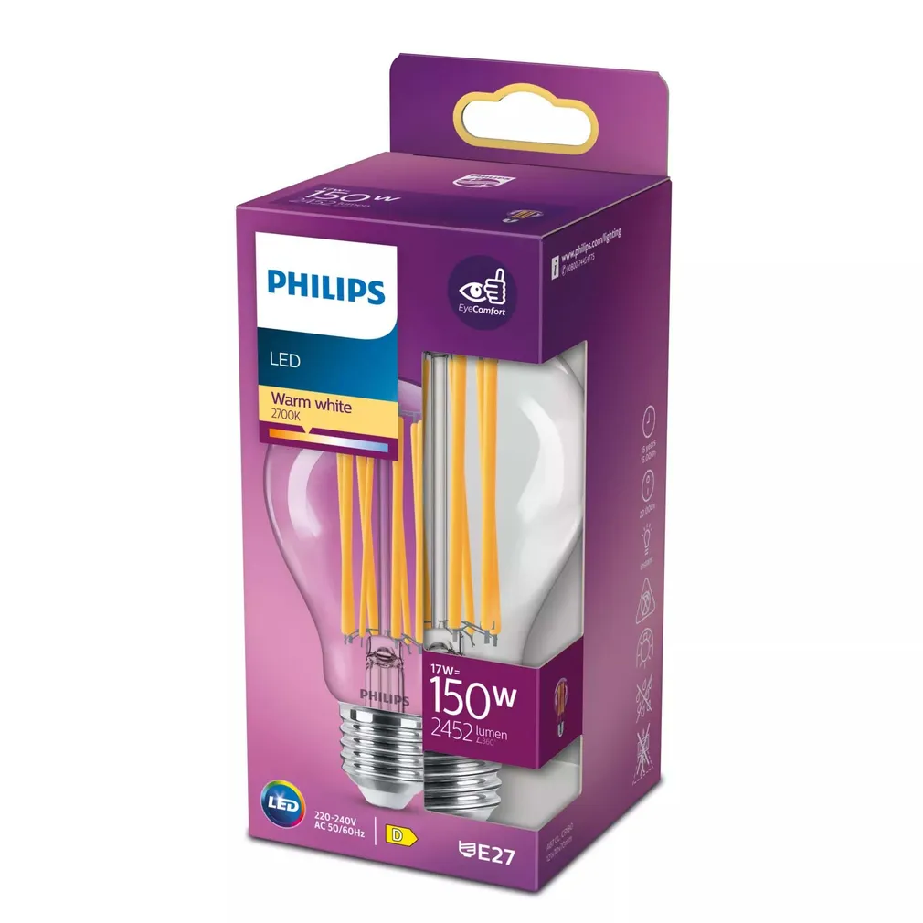 LED LAMP PHILIPS CLASSIC 150W A67 E27 WW ND LÄBIPAISTEV