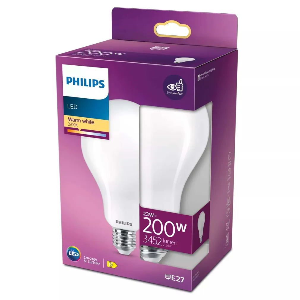 LED LAMP PHILIPS CLASSIC 200W A95 E27 WW ND MATT