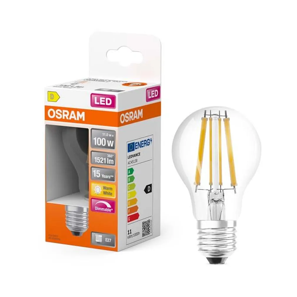 LED LAMP OSRAM SSTAR CLASSIC 11W 827 E27 DIM