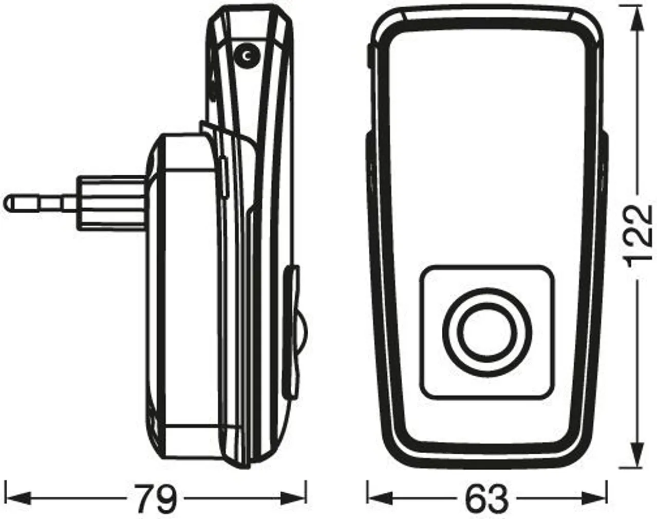 ÖÖVALGUSTILEDVANCE LUNETTA TORCH INDUCTIVE SENSOR 2W VALGE