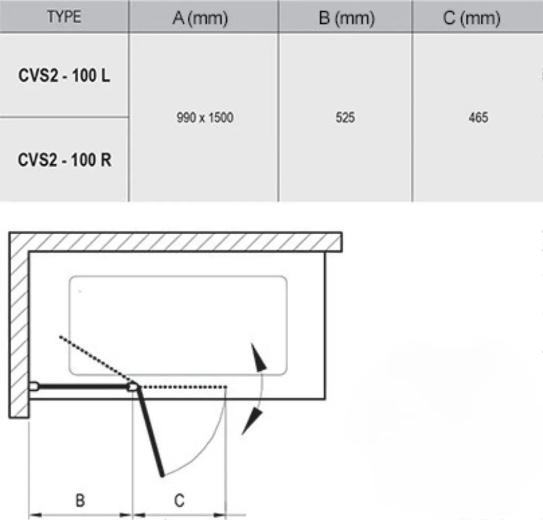 VANN RAVAK CHROME 150X70CM SETV17R VANNISEINAGA, VALGE