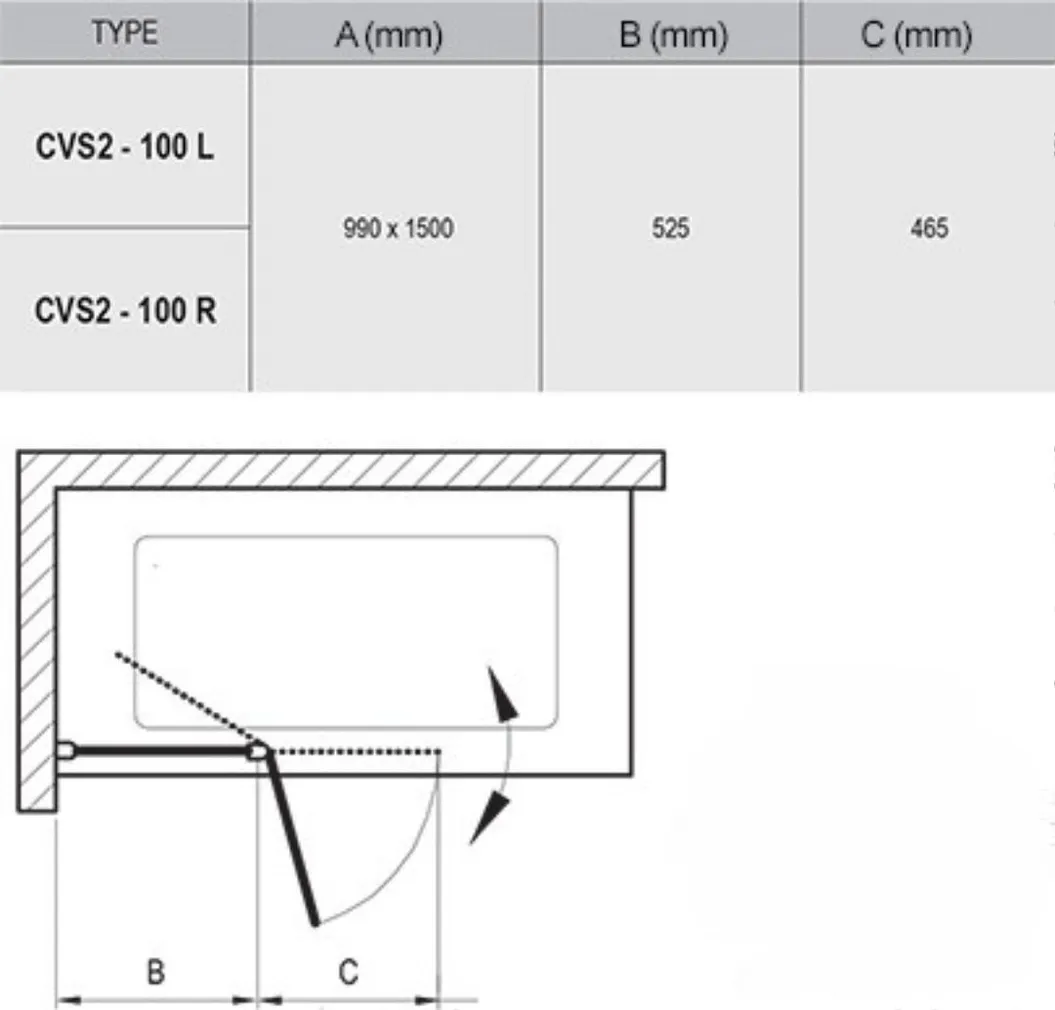 VANN RAVAK CHROME SLIM 150X70CM SET31R VANNISEINAGA, ALUMIINIUM