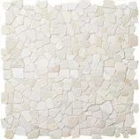 MARMORMOSAIIK WHITE INTERLOCK 300X300MM