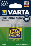 AKUPATAREI VARTA RECHARGE ACCU POWER AAA 2TK PAKIS