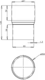 TORULIIDES PLASTMO 90MM PRUUN