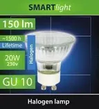 HALOGEENLAMP 20W GU10 60° 230V