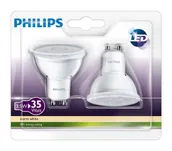 LED LAMP 3,5 - 35W GU10 WW 36D 230V 2TK PAKIS PHILIPS