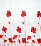 DUŠIKARDIN 180X200CM DUSCHY 628-20 POPPIES POLÜESTER