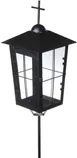 KALMULATERN RISTIGA POLARLANTERNS METALLIST 13X13X27/58CM MUST