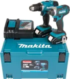 AKUTRELLI JA AKULÖÖKKRUVIKEERAJA KOMPLEKT MAKITA COMBOKIT DLX2141AJ 18V 2X2,0AH