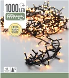 VALGUSKETT 1000 LED SOE VALGE 20M ROHELINE KAABEL