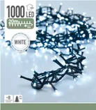 VALGUSKETT 1000 LED KÜLM VALGE 20M ROHELINE KAABEL