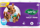 TUALETTPABER SERLA 3-KIHILINE VALGE 24 RULLI