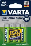 AKUPATAREI VARTA RECHARGE ACCU POWER AA 4TK PAKIS