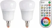 LED LAMP JEDI 7W A60 E14 470LM 2200-6500K RGB 2TK+PULT