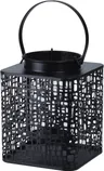 LATERN MUSTRIGA 15X15X19CM MUST