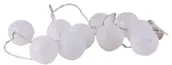 JÕULUVALGUSTUS ECO BRIGHT COTTON BULBS 10LED, IP20, 1,35M, 2XAA, SOE VALGE