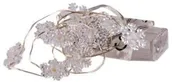 JÕULUVALGUSTUS ECO BRIGHT SNOWFLAKE 10LED, IP20, 0,9M, 2XAA, SOE VALGE