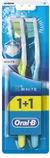 HAMBAHARI ORAL-B 3D WHITE 40 MEDIUM 1+1 TOPELTPAKK