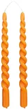 KÜÜNLAD MICA DECORATIONS TWIST 29CM ORANŽ 2TK