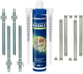 KEEMILINE MASS HJ FASTENERS POLYESTER R-KEM II 300ML + 2 OTSIKUT+ 4 POLTI JA TÜÜBLIT, STÜREENIVABA