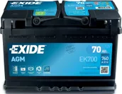 AUTOAKU EXIDE AGM 70AH 760A 278X175X190MM