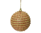 KUUSEEHE DECORIS VAHT 8CM, PUNANE/KULDNE