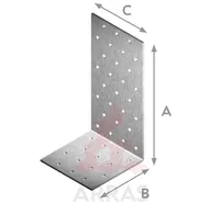 NAELUTUSNURK 100X 60X 60X2,5 ZN