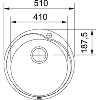 VALAMU FRANKE RONDA RON610-41 ROOSTEVABA Ø510X180MM SIIDMATT