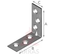 MÖÖBLINURK ARRAS 40X40X15X2,0 ZN