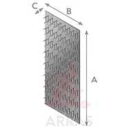 OGAPLAAT 36X100X1,3 MM