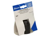 VALG.PESA E27 PLASTIK SILE MUST KOPP